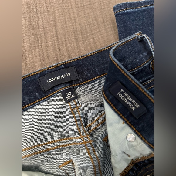 J. Crew Petite 9” High Rise Toothpick Skinny Jeans Women’s 24P Medium Wash - Picture 5 of 6